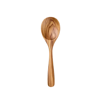 a wooden spoon on a white background