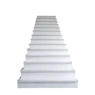 a stack of white books on a white background