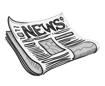 a newspaper with the word news on it