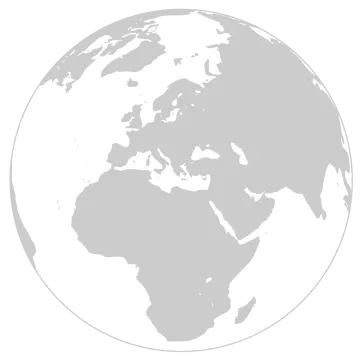 the earth with a white background