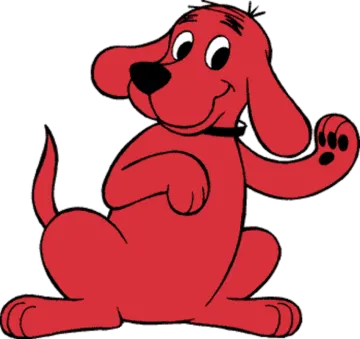 clifford the dog clipart