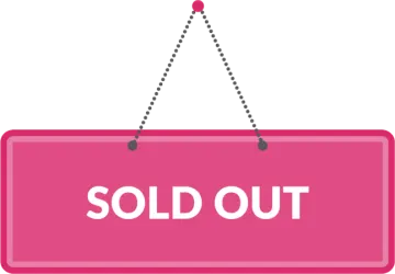 a pink sign with the word sold on it