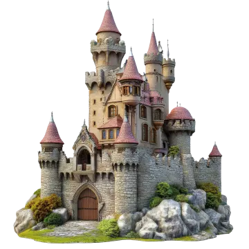 a castle made of stone