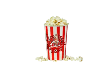 a popcorn box filled with popcorn