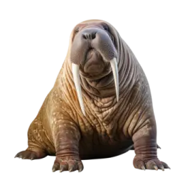 an animal with its mouth open sitting on the ground