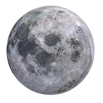 a full moon on a white background