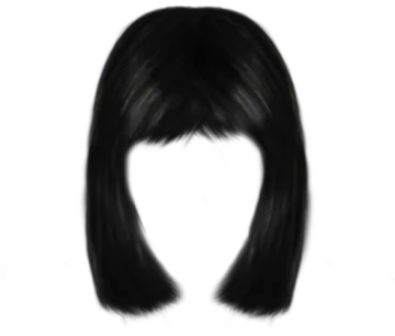 a drawing of a woman with long black hair