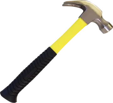 a hammer on a white background