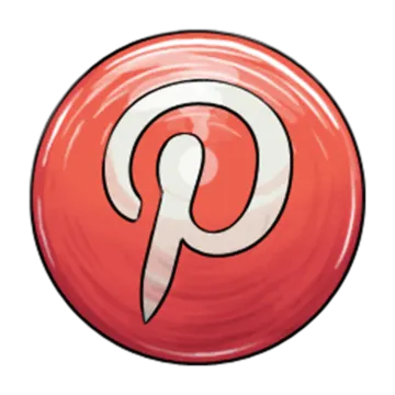 the pin button on a white background