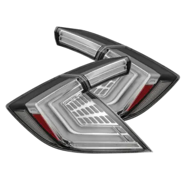 a pair of tail lights on a white background