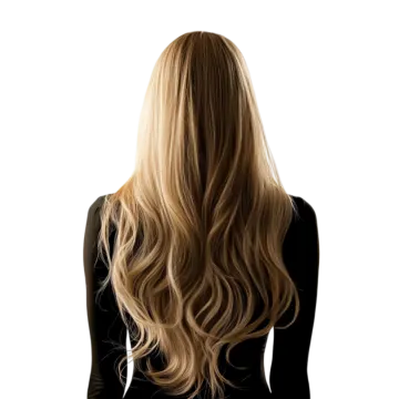 a woman with long blonde hair