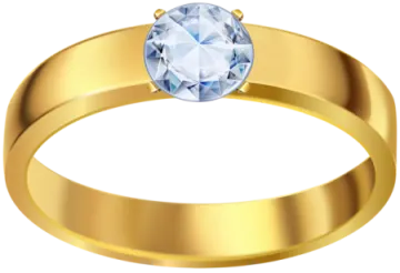 a gold ring with a blue topaz stone