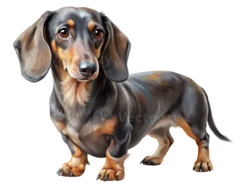 a drawing of a day dog