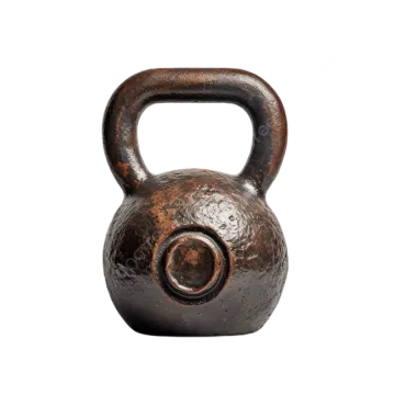 an iron kettle on a white background