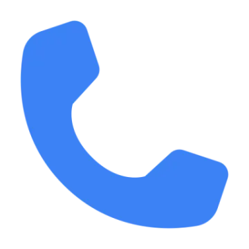 a blue phone icon