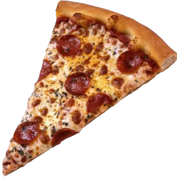 a slice of pepperonie pizza