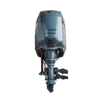 a yamaha outboard motor on a white background
