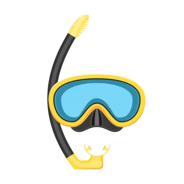 a scuba mask with goggles on it