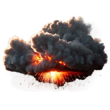 a black cloud of smoke