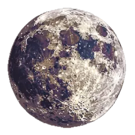 an image of the moon on a white background