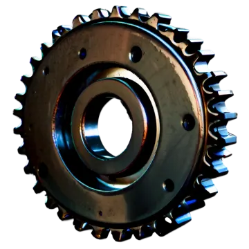 a close up of a metal gear