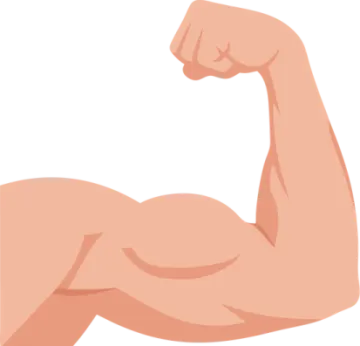 a man's arm showing his muscles