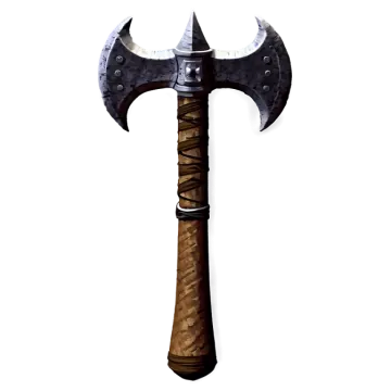 an axe on a white background