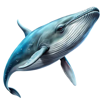 a drawing of a whale with its mouth open
