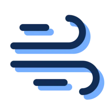 a blue and white logo with the letter s on it