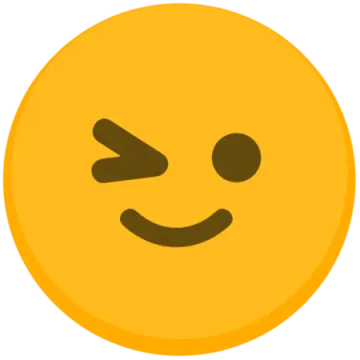 a yellow smiley face with two eyes