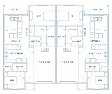 the floor plan for a two bedroom apartment