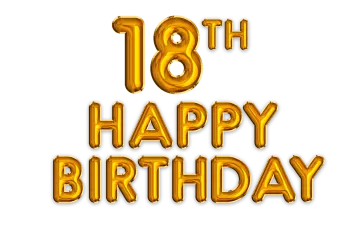 happy 18th birthday balloons