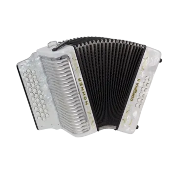 a close up view of an accordion