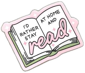 a pink sticker with the words, i'd'er and read on it