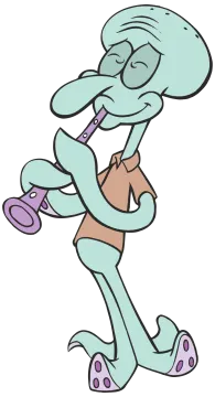 a cartoon character in a suit and tie