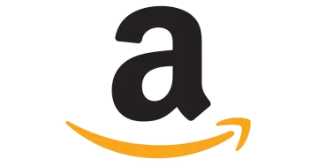 an amazon logo on a white background