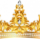 a golden crown on a white background