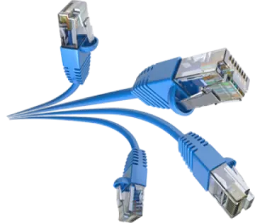 a pair of cat6 patch cables
