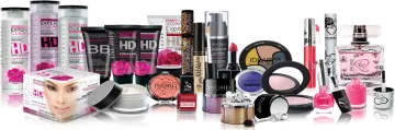a variety of makeup products