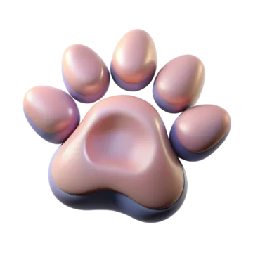 a dog's paw on a white background
