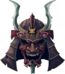 an image of a demon with horns and horns