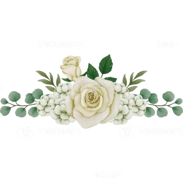 a white rose with green leaves and berries