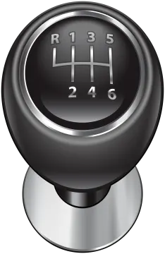 a black knob with the letter h on it
