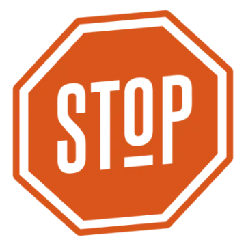 a stop sign on a white background