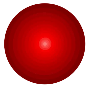 a red circle on a white background