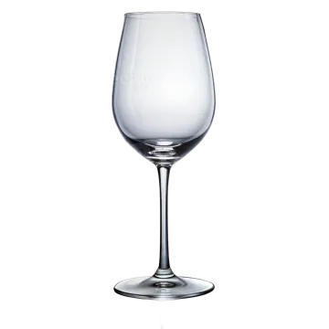 a wine glass on a white background