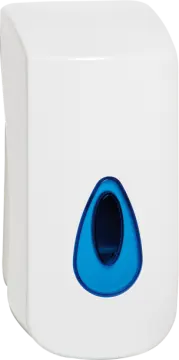 an image of a white and blue light switch