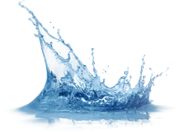 water splash on a white background