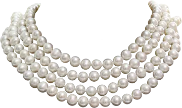 a white cultured pearl necklace