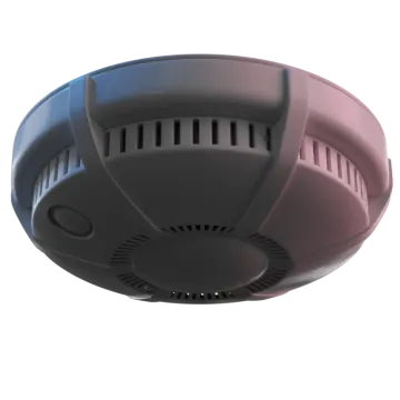 a smoke detector on a white background